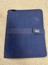 Vintage Mead Five Star Blue Trapper Keeper Zipper School Binder Y2K