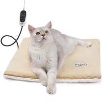 Rest-Eazzzy Cat Heating Pad Cat Bed with Removable Cover Heated Cat Bed 5 Lev...