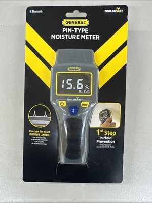 NEW General Tools TS06 Bluetooth Connected Digital Moisture Meter TOOL 7151103