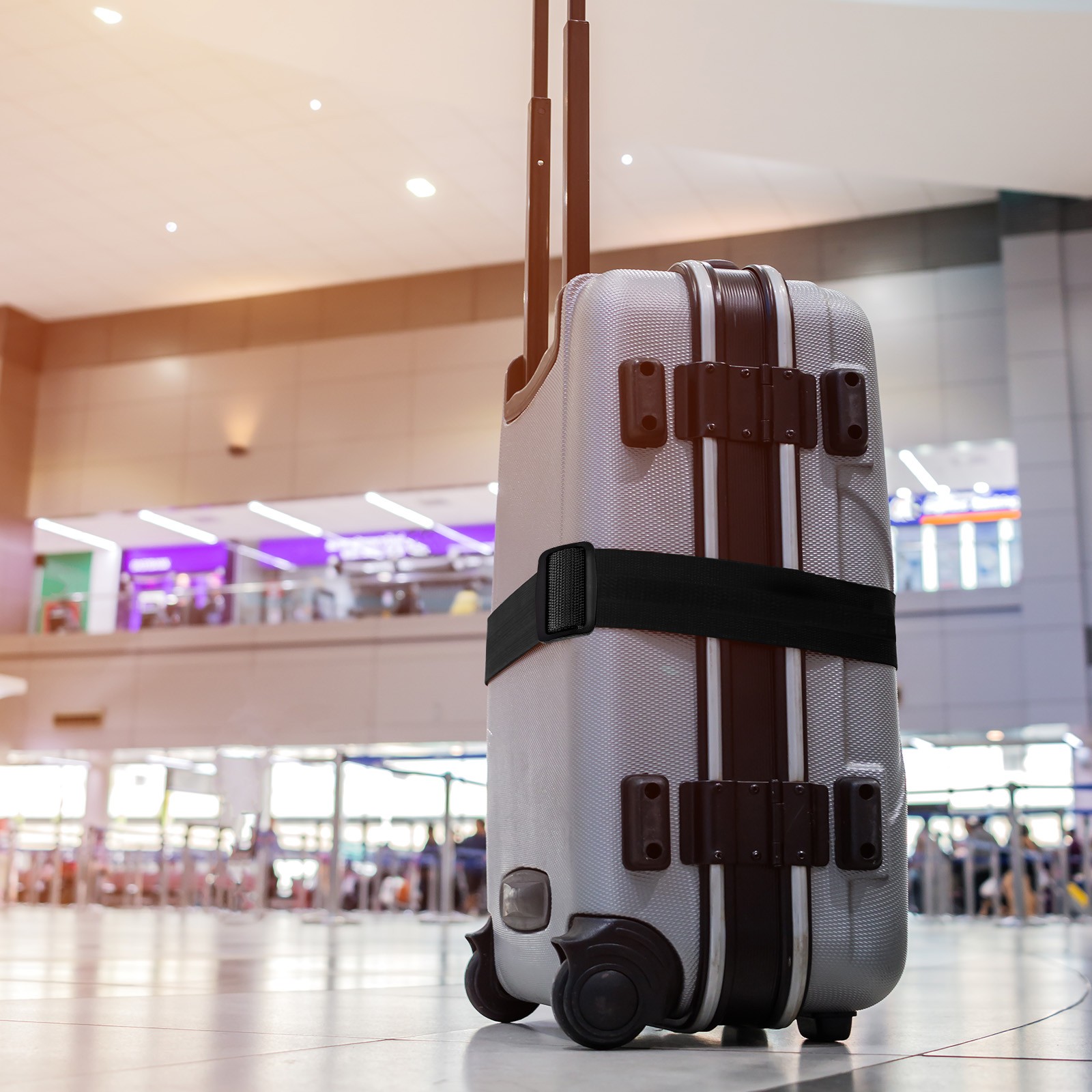Luggage Strap Suitcase Belt with Buckle 2Mx5cm Travel Bag Packing, Multi Color