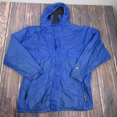 Helly Hansen Jacket Mens Large Packable Hooded Nylon Waterproof Outdoor Coat