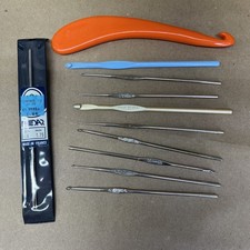 Boye Steel Crochet Hooks Various Sizes Lot