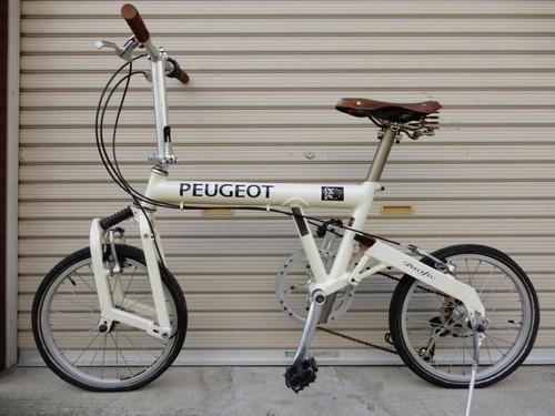 Peugeot Pacific 18-inch / 8-speed / folding bike USED product / White color - Picture 1 of 6