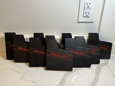 Vintage NES Nintendo Cartridge Game Sleeves - Black w/ Logo - Lot of 10