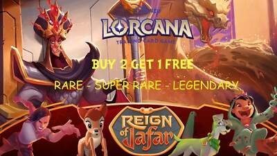 Disney Lorcana Reign of Jafar Singles - Wählen Sie Ihre Karte Selten Super Legendär
