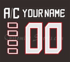 IIHF Team Canada Customized Number Kit For 2018 Black Olympic Hockey Uniform