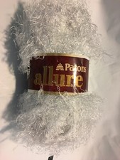 PATONS ALLURE pale gray PLATINUM KNITTING CROCHET YARN 128856 FIBER CRAFTS 50G