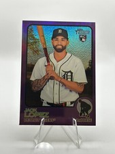 2022 Topps Heritage High Number -  Chrome Purple Refractor #606 Jack Lopez (RC)