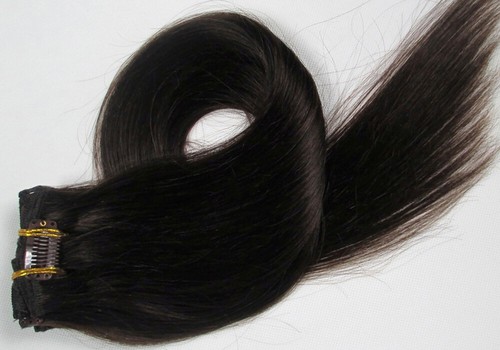15in to 26inch Clip In Real Remy Human Hair Extensions Hair Weft Full Head Hair - Picture 14 of 39