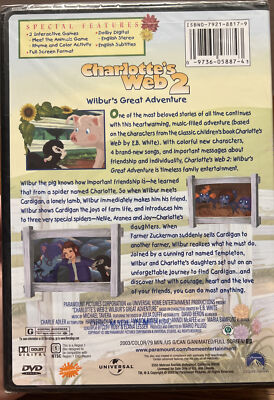 Charlotte's Web 2 - Wilbur's Great Adventure (DVD, 2003, Full