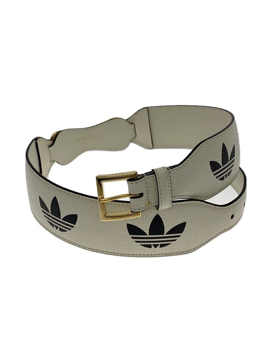 Ceinture GUCCI cuir blanc imprimé femme 625854 Occasion