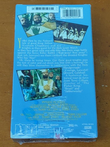 Monty Python and the Holy Grail (VHS, 1991) Factory Sealed Movie Tape *NEW*. 66 - Picture 5 of 7