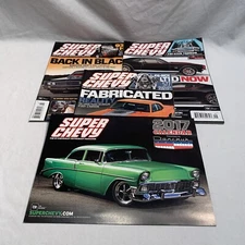  3 Super Chevy Magazines Year 2017 January, September & October + Calendar