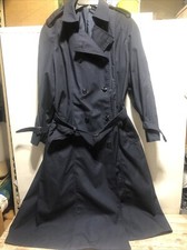 Defence Logistics Agency Garrison Collection Women's Trench Coat Size 16R Blue