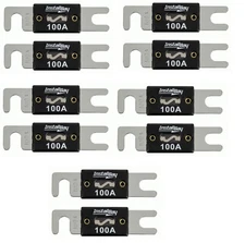 100 Amp 100A Fuse The Install Bay ANL100 High Quality Nickel Plated (10/pack)
