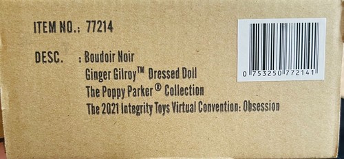 BOUDOIR NOIR GINGER GILROY 2021 OBSESSION MODE ROYAUTÉ INTÉGRITÉ JOUETS NFRB - Photo 8/8