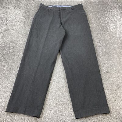 Kirkland Signature Comfort Pants Men's 34x30 Gray Non-Iron Stretch