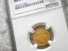 NGC MS-64 NAZI GERMAN SWASTIKA 1937-D 5 ReichsPfennig COIN 3rd-REICH MINT UNC! — photo 7