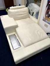 Denelli Italia Sofa Faux Leather Cream Set