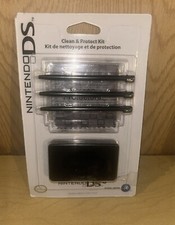 Official Nintendo DS i Black Clean  Protect Kit Screen Protector 3 Stylus - NEW