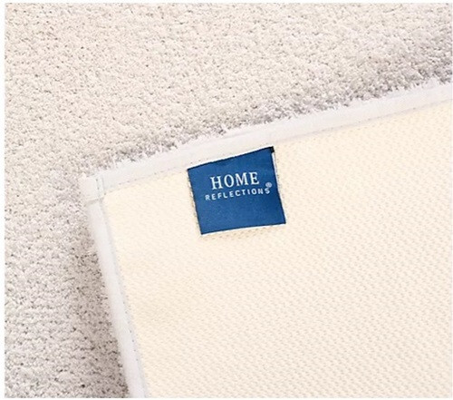 Home Reflections Plush Bathmat - Oatmeal - Picture 2 of 2