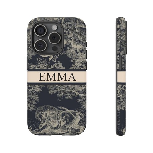 Custom Name Tough Phone Case with Lion & Monkey Design, Personalized Phone Cover - 第 46/263 張圖片
