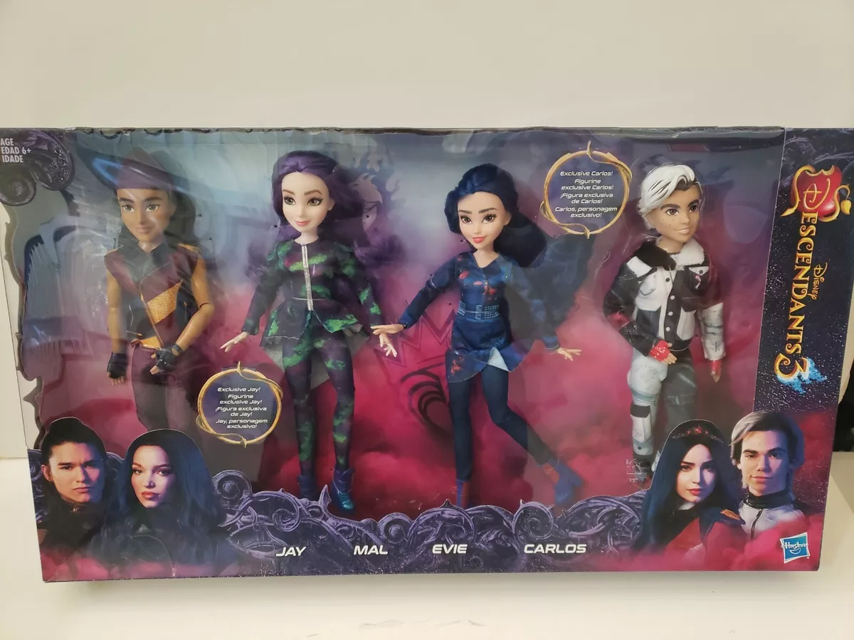 Disney Descendants Isle of the Lost Collection, Includes 4 Pack of Dolls 