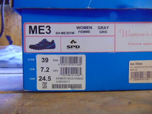 CHAUSSURES VTT FEMME Shimano me3 grises pointure 39 - Photo 5 sur 5