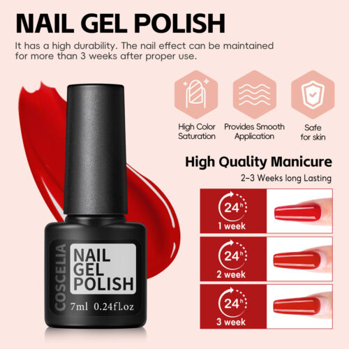 25 PCS Gel Nail Polish Starter Kit with UV LED Nail Light Gel Nail Kit with Lamp - Picture 4 of 14