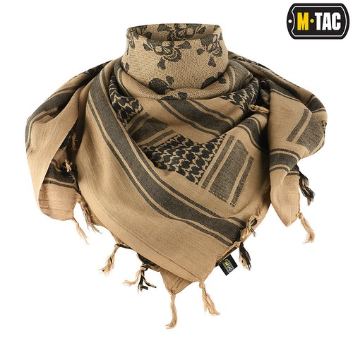 UKRAINIAN SHEMAGH /w PIRATE SKULL military scarf tactical desert winter Keffiyeh - Picture 4 of 12