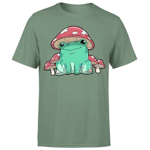 Camiseta Frog Mushroom Kawaii Anime Para Hombre #P1#OR#A - Imagen 20 de 32