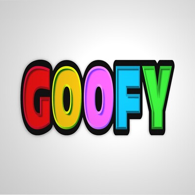 Goofy 2.0 Sticker Jugendwort des Jahres 2023 Custom Sticker Lifestyle Sticker