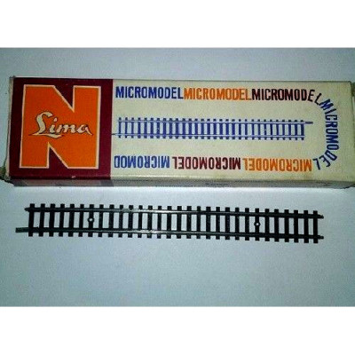 STRAIGHT TRACK SECTION LENGTH 145mm LIMA MICROMODEL 501 N SCALE 1 PIECE