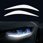 2Pcs Reflective Car Headlight Eyebrow Sticker Night Safety Accessories Universal