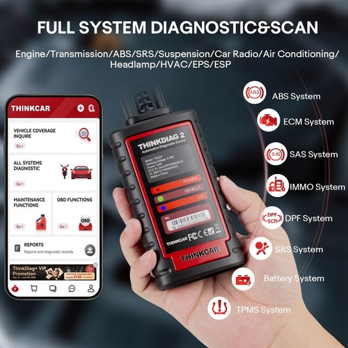 THINKCAR Thinkdiag 2 OBDII Code Reader Auto Scanner Active Test Reprog-ram Key - Bild 4 von 11