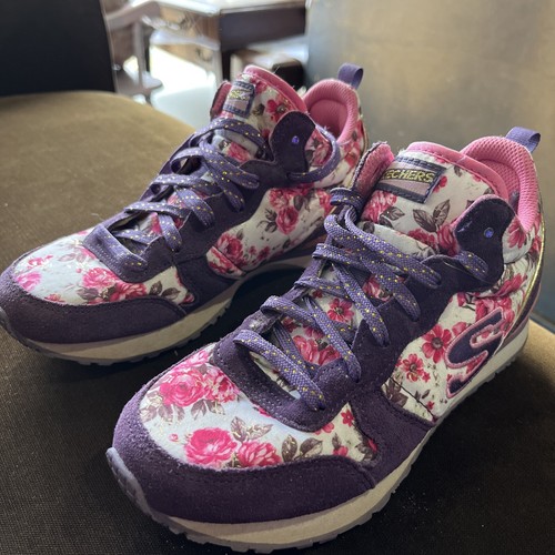 skechers pink wedge sneakers