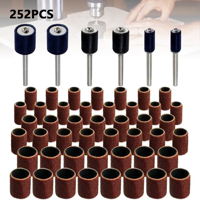 Home & Garden 100 Pcs Grit 60 Sanding Sleeves Bands Abrasive Spiral