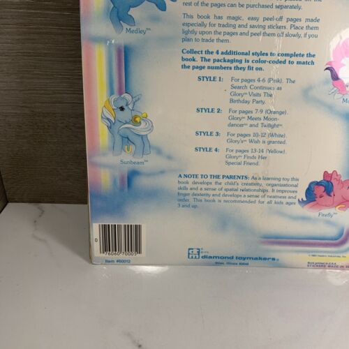 Vintage 1983 My little Pony Adventure Sticker Book and Puffy Stickers - Picture 10 of 10