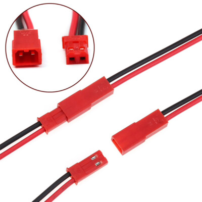 COPPIA CAVO CONNETTORE JST MASCHIO FEMMINA batteria RC bec lipo M F modellismo