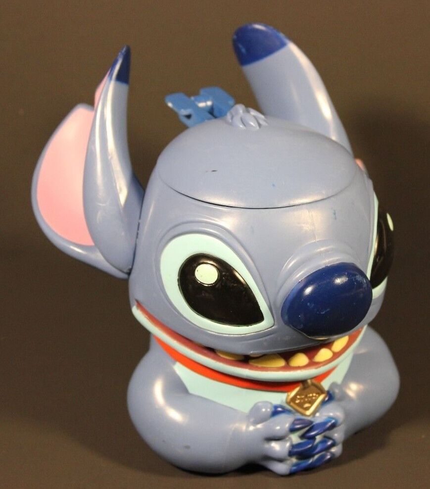 Walt Disney On Ice Lilo & Stitch Stitch Flip Top Lid Childs Fun Drink Cup  Mug