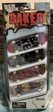 Tech Deck Baker Skateboards 4 Pack 96mm Rare New Sealed 2008