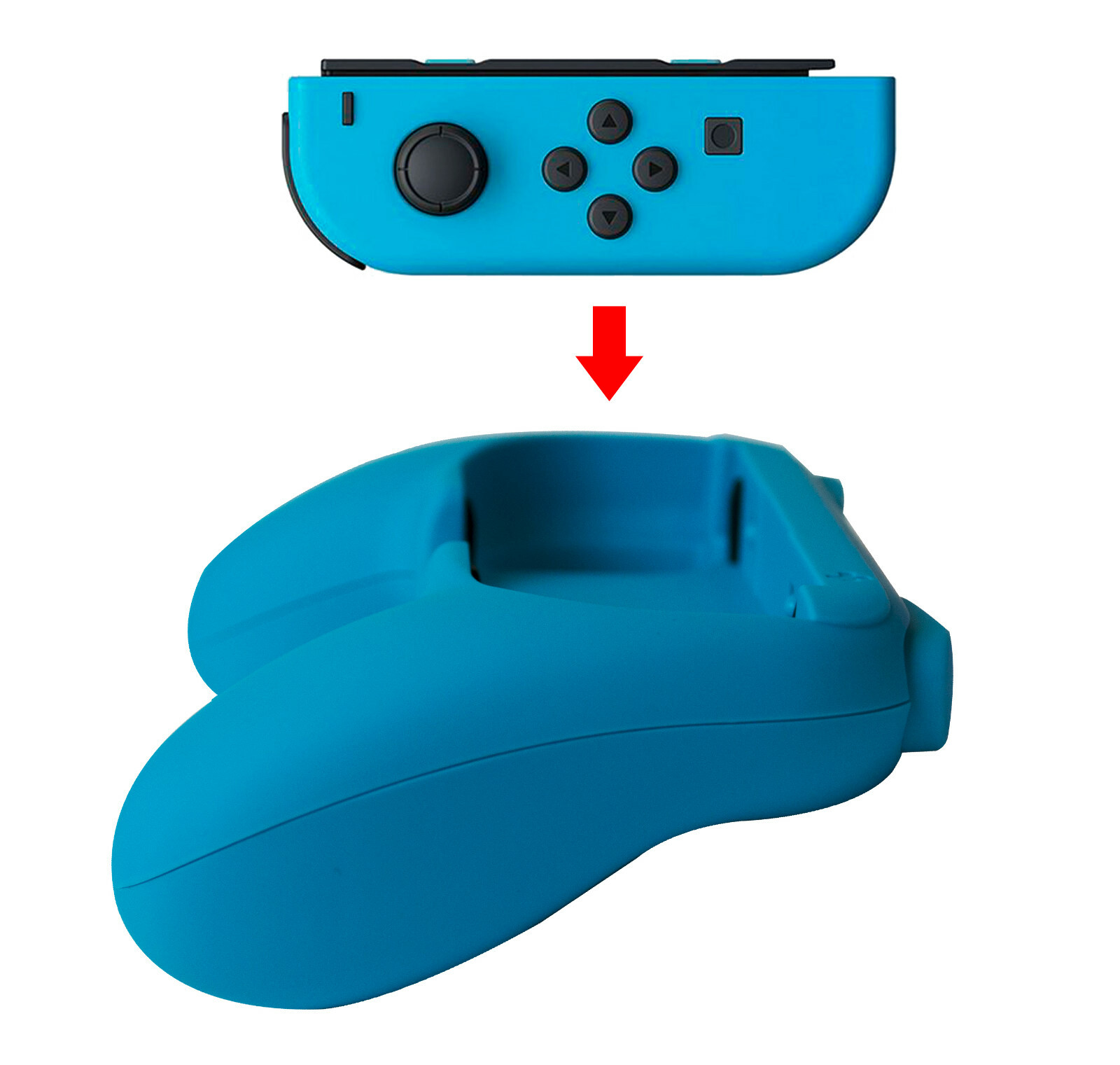 Beastron 2 Pack Grips Compatible with Nintendo Switch Joy Cons (Red & Blue)