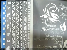 Prima Marketing or TCW 12x12 or 7x9 Stencils, Your Choice of Style, most Retired