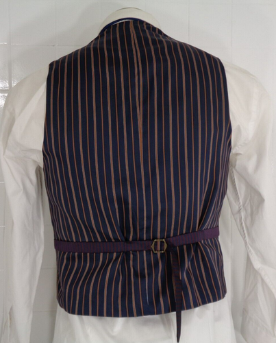 Men's Glen Plaid Vest Daniel Cremieux Brown Wool Tweed Waist Coat Size Medium - Picture 18 of 24