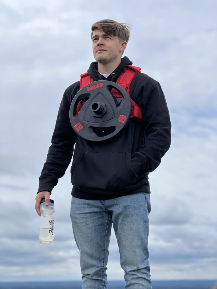 Chaleco con Peso Infinity - Portaplacas - ROJO hasta 80kg con Liberación Rápida - Imagen 3 de 4