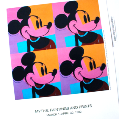 ANDY WARHOL FOUR TIMES MICKEY MOUSE 1982 EXHIBITION POSTER | eBay