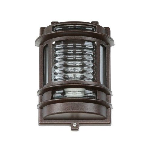 Außenleuchte Wandlampe E27 IP64 Messing Glas H: 22 cm in Antik Haus Garten - Bild 5 von 9