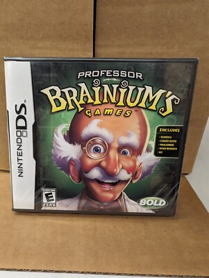 Professor Brainium's Games (Nintendo DS, 2008) New -SEALED