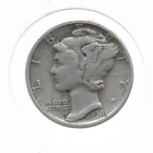 1943 US Silver Liberty Mercury Dime Historic 10 Cent USA Collection Coin LOT-B39