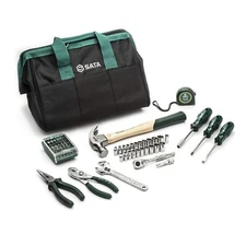 SATA 62-Piece General Purpose SAE and Metric Mechanic’s Tool Set for Repair
